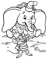 coloriage dumbo et la souris